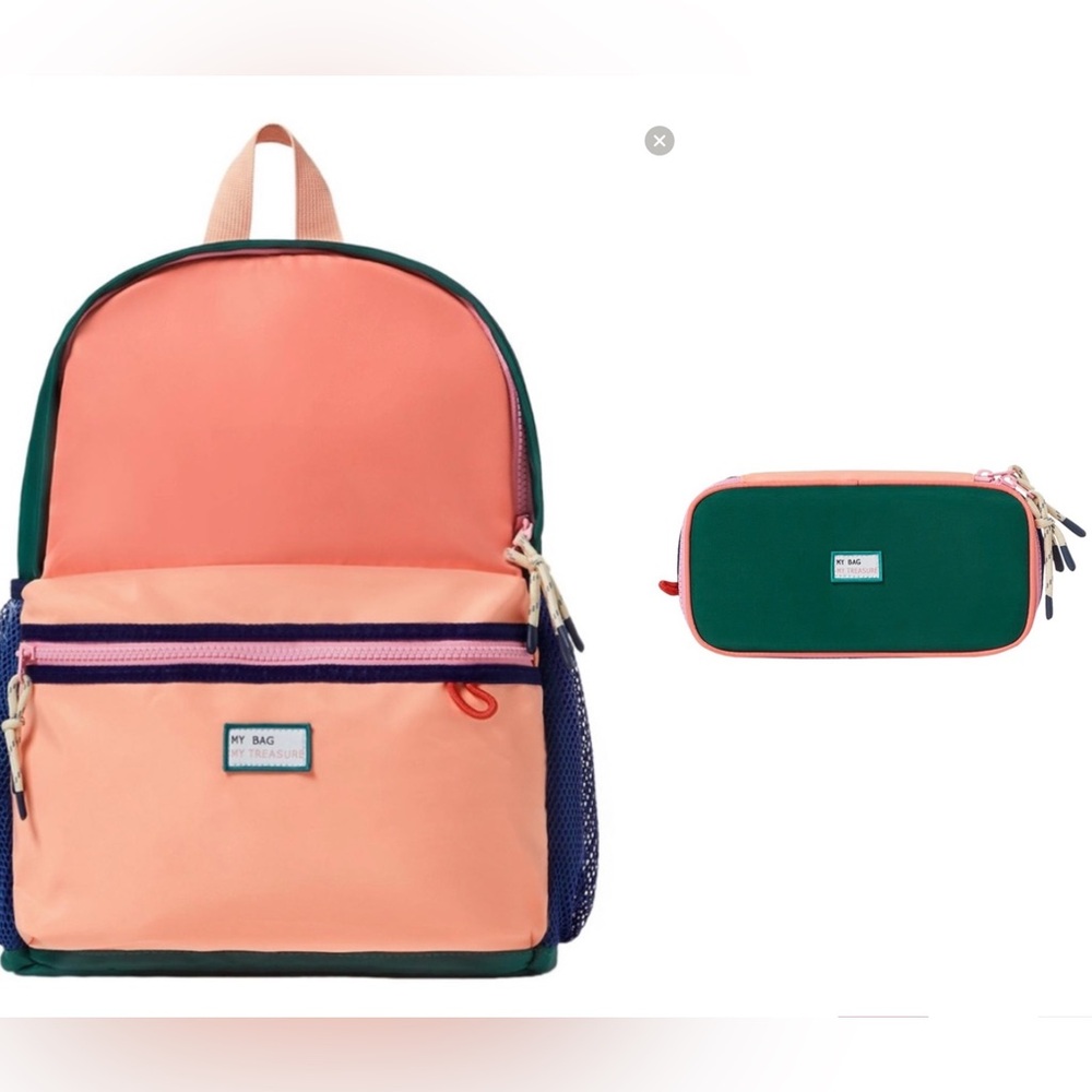 Zara Kids Peach Backpack set